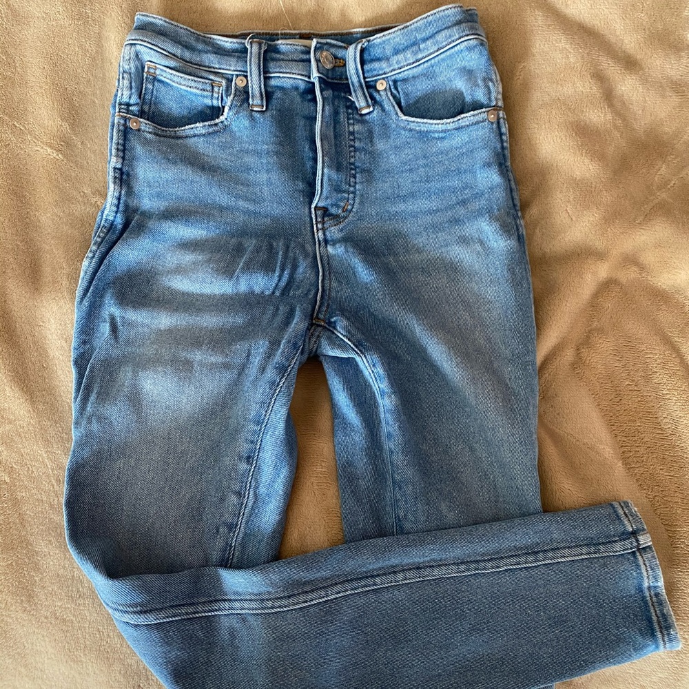 Madewell 10” high rise stretchy jeans